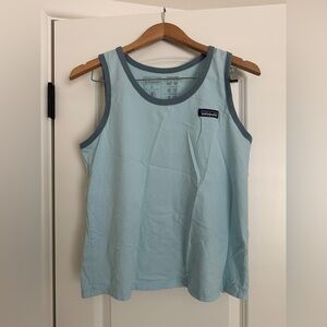 Patagonia Women's Sky Blue Logo Tank Top